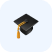 Graduation cap icon